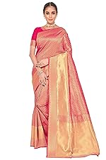 Glory Sarees Women’s Banarasi Silk Saree With Blouse Piece (Kara146_Parent)- Amazon