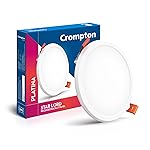 Crompton Star Lord Round Panel LED Ceiling Light 5W (Cool Day Light)| Cut Out Size :101.6mm- Amazon