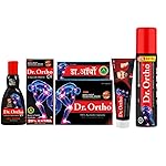 Dr.Ortho Combo Pack (1 Oil, 1 Capsule, 1 Spray & 1 Ointment) For Joint Pain, Neck Pain, Knee Pain, Muscle Pain- Amazon