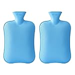 Careforce – The Force Behind Your Health Careforce Hot Water Bag for Pain Relief Heating Pad for Periods Cramps Muscle Aches Heat Pack for Back Neck Shoulder and Body Relief Blue Pack of 2- Amazon