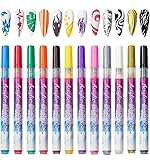 Nail Art Paint Pens Set Multi Color Acrylic Nail Design Pens for Nail Decoration- Amazon