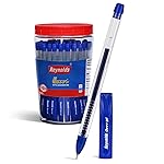 Reynolds JIFFY Gel 60 Ct Jar-Blue | Pens With Comfortable Grip | Gel Pens For Writing | Pen For Students & Office Stationery | 0.5 Mm Tip Size- Amazon