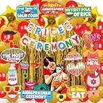 Wobbox Shubh Annaprashan Decoration Items Set which Includes Baby annaprashan Ceremony Props, Subh Annaprashan Banner, Rice Ceremony Decorations Items(62 Pcs Set)(FP5737)- Amazon