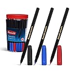 Reynolds AEROSLIM Ball Pen SET – 70 PENS (60 BLUE, 5 Black, 5 Red) | PEN WITH COMFORTABLE GRIP |BALL PENS FOR WRITING | PEN FOR STUDENTS & OFFICE STATIONERY | 0.7 mm TIP SIZE- Amazon