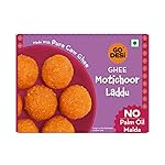 GO DESi Ghee Motichoor Laddu – 200/150 grams | Made with Bengal Gram Flour and Pure Cow Ghee | Indian Sweets | Sweets Gift Pack- Amazon