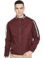 The Indian Garage Co Men Slim Fit Solid Bomber Jackets- Amazon