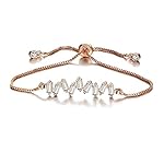 Shining Diva Fashion Full Crystal Charm Stylish Gold Plated Charm Bracelet for Women- Amazon