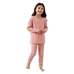 KidsThermal Set | Soft Cotton Blend Full Sleeves Top & Bottom Nightwear | Warm Innerwear Suit for Boys & Girls in Multicolour- Amazon