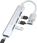 STRIFF USB 3.0 Hub, 4 Port USB Hub Splitter,Portable USB Adapter Mini Multiport Expander for Desktop, Laptop, Xbox, Flash Drive, HDD, Console, Printer, PC, Keyboards, HP, Dell- Amazon