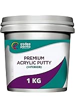 Esdee Paints Interior, Ready-to-Use DIY Wall Flexible Acrylic Putty, Excellent Bonding & Smooth Finish, Easy Application for Home & Office Walls,High Coverage, Ideal for Cracks & Holes (1 KG), White- Amazon