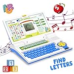 Wembley Educational Kids Laptop Learning Toy for 2-5 Years Boys Girls Computer Toys for 3 Years Fun Activity Learning Alphabet,Letter,Words,Games,Mathematics,Music,Logic Memory Tool – Blue- Amazon