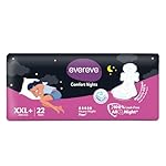 Evereve Comfort Nights Sanitary Pads XXL+ 360mm, 22 Pads, 60% Longer with Wider back For All Night Care, Heavy Night Flow Absorption, Up to 100% Leak Protection, Rash-Free Breathable Comfort- Amazon
