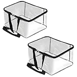 Multi-Purpose Transparent Storage Bag | Wardrobe Organizer for Clothes, Sarees & Blankets (Pack of 2)- Amazon