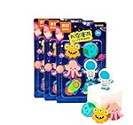 Crackles Cartoon Style 2D Space Erasers for Kids School Supplies Rubber Stationary Kit for Boys and Girls (Pack of 4, Multicolor)- Amazon