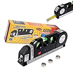 Laser Level Line Tool, Standard Cross Line Laser Leveler Beam Tool with Metric Rulers 8ft/2.5M, Multipurpose Laser Level Kit for Flooring & Tile Installation- Amazon