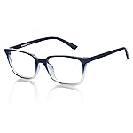 LENSKART BLU | Zero Power Bluecut & Antiglare Computer Eyeglasses For Eye Protection And Strain | Full Rim Round | Men & Women | Medium | LB E14060- Amazon