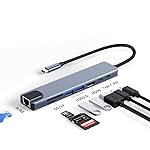 USB C Hub, 8 in 1 USB C Hub Multiport Adapter with 4K HDMI, USB 3.0 Ports, USB C Data Port, SD/TF Card Reader, USB C Dongle for MacBook Pro/Air and Other Type C Devices- Amazon