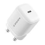 Ambrane 45W Fast Type C Charger Adapter for Mobiles & Type C Laptops, Small Size, GaN Charger, PD Technology, for iPhone, Samsung, MacBook, Android Mobiles, Type C Laptops, iPad (Charge i45, White)- Amazon