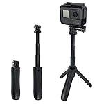 Yantralay 9 Inch Shorty Mini Extension Pole Monopod Tripod for Hero 9/8/7/6/5, SJCAM, Yi & Other Action Cameras – Compact and Portable – Black- Amazon