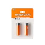 Amazon Basics AA Rechargeable Batteries | 1300 mAh with 1.2 V Power| Ni-MH Batteries (Pack of 2)- Amazon