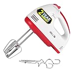 iBELL WHISK280 Hand Mixer, 280W, 7 Speed Control Plus Turbo, Beater/Blender/Electric Cream Maker for Cakes, stainless, Dough Hooks (White)- Amazon