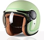 TVS MissFit Women’s Open Face Helmet | Lightweight Shell | Pastel Colors Designed Exclusively for Women | Extreme Comfort Fit for Girls | Clear Visor | DOT & ISI Certified- Amazon