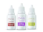 BAKE KING Combo of Butterscotch Pineapple and Vanilla Flavour 30ML Each Essence for Baking Cakes Jams Jelies Cookies Ice Creams and Puddings Liquid Food Essence (Set of 3)- Amazon