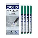 Doms Non-Toxic CD-DVD/OHP Pens (Green x 20 Set)- Amazon