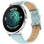 Noise Diva 2 Fashion Smart Watch for Women- Sleekest Dial, 36mm AMOLED Display, Snug Fit, Improved Female Cycle Tracker,BT Calling, Sleep Tracking, AI Voice Assistant, Password Protection(Silver Blue)- Amazon