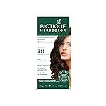 Biotique Herbcolor Conditioning Hair Colour l Ammonia Free Hair Color l 9 Organic Herbal Extracts l Natural and Healthy Shine l 50g + 110ml| Darkest Brown 3N (Pack of 1)- Amazon