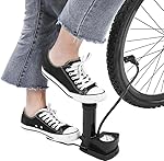 Portable High Pressure Foot Air Pump with Heavy Compressor Cylinder & Pressure Gauge for Bicycle, Car, Motorbike, Football, and Tubeless Tyres | Durable Floor Cycle Pump – Black- Amazon