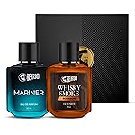 Beardo Whisky Smoke Bourbon Perfume 50ml & Mariner Perfume 50ml Combo | Long Lasting Perfume For Men | Oriental, Woody, Leathery | Fresh, Aqua Notes | Gift Set | Rakhi Gift for Brother | Gift for boyfriend | Gift for Men | Gift for Brother- Amazon