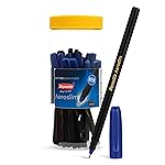 Reynolds AEROSLIM Ball Pen SET – 25 BLUE PENS WITH COMFORTABLE GRIP |BLUE BALL PENS FOR WRITING | PEN FOR STUDENTS & OFFICE STATIONERY | 0.7 mm TIP SIZE- Amazon