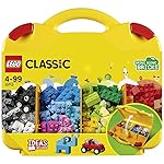 LEGO 10713 Classic Creative Suitcase, Toy Storage, Fun Colourful Basic Building Bricks for Kids, Multicolor (213 pieces)- Amazon