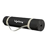 Lifelong LLYM94 Yoga mat for Women & Men EVA Material 6mm Anti-Slip Yoga-Mat with Strap for Gym Workout|Exercise Mat For Home Gym Workout and Yoga Exercise (6 Months Warranty) Black- Amazon
