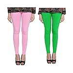 Women’s Combo Cotton Stretchable Ankle Length Leggings for Women & Girls, Pack of 2- Amazon