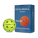 Vector X Pickleball-Softer Feel Recreational & Club Play Pickleball for Tournament and Competition, Perfectly Balanced, High Bounce True Flight, Ideal for All Skill Levels (Pack of 6, 26-Hole)- Amazon