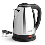 Milton Appliances Go Electric Kettle 1.8 Litre I 3X Protection – Dry Boil, Auto Shut Off, Overheat I 1350 Watt I Super Fast Boiling I Stainless Steel I 360° Power Base I 1 Year Warranty- Amazon