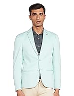 FAVOROSKI Designer Men’s Slim Fit Notched Lapel Single Breasted Solid Blazer (Light Green, 3XL)- Amazon
