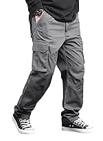 Lymio Cargo for Men | Cotton Cargo Pant | Drawstring Waist Pant (Also Available in Plus Sizes) (46-49)- Amazon