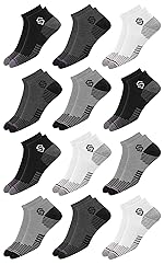 SWAGR 12 Pairs Sports Cotton Ankle Length Socks for Men, Pack of 12., Assorted- Amazon