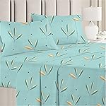 VAS COLLECTIONS Premium Double Bedsheet with 2 Pillow Covers – 160 TC Supersoft Glace Cotton – Breathable & Wrinkle Free – 3 Pcs Set – 228×228 cm – Silver and Grey- Amazon
