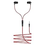 Boat Bassheads 211 Wired Earphones with 10mm Drivers, Signature Sound, in-Line Microphone, 3.5mm Jack, Voice Assistant & 120cm Cables (Raging Black)- Amazon