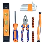 GLUN® Screwdriver Set, 23 in 1 with Pliers, Allen Keys, Stanley Screwdriver, Aluminium Spirit Level, and 12 Screwdriver Bits – Auto Repair Tool Combination Package- Amazon