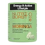 Nutriburst Moringa 500mg – 60 Veg Tablets | Pure & Natural Moringa Supplement for Men and Women | Supports Immunity, Digestion, Energy and Active Lifestyle | Anti-Inflammatory Superfood- Amazon