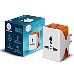 Wipro 3 Way Multiplug Adaptor with 3 Universal Sockets |Inbuilt Surge Protection & Power Supply Indicator | Compact & Light Weight | 6Amp Multiplug Socket for Home, Office | Pack of 1 (White)- Amazon
