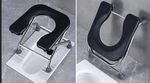 Varietytone commode stool hospital accessories black stool Commode Shower Chair (Black, Silver)- Flipkart