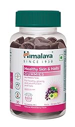 Himalaya Skin & Nail Health Gummies | Pack Of 30 | For Healthy, Glowing, Youthful Skin & Nails | With 5 Essential Vitamins|Gelatin-Free Fruit Based Gummies | 100% Vegetarian- Amazon