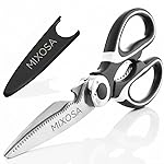 MIXOSAMulti Purpose Made In Japan Kitchen Scissors, food scissors,Premium Stainless Steel Solid Kitchen Shears for Meat, Seafood, Chicken, Vegetables, Herbs, BBQ, Bottle Opener (Black)- Amazon
