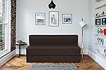 Springtek King Size Sofa Cum Bed-72×72 inch (Foam & Jute Fabric, Brown)- Amazon